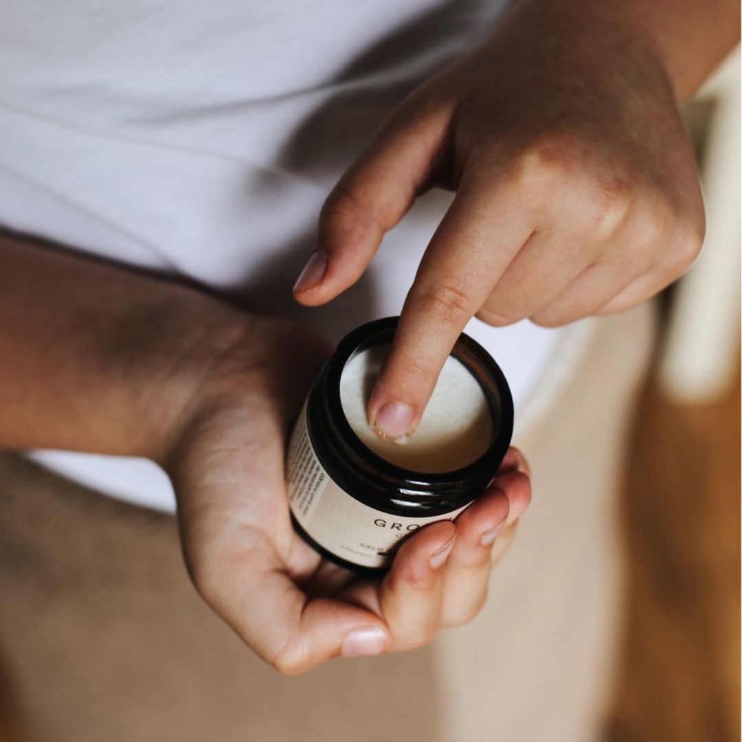 Ground Wellbeing pomade for body treatments 